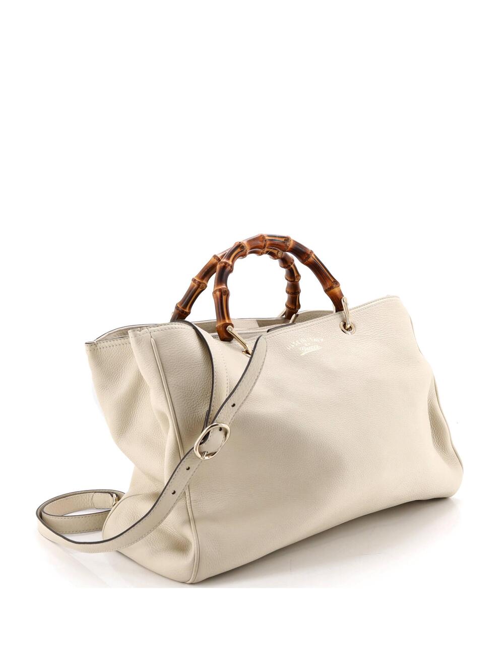 Gucci Bamboo Shopper Tote Leather Large #265804G11B - Picture 2 of 7